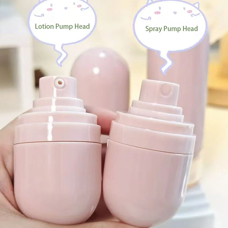 Custom ABS 15ml 30ml 50ml Airless Pump Bottle Lotion Pump Plastic Spray Bottles Spray Pump Cosmetic Plastic Dispensing Bottle