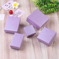Light Purple Small Luxury Jewelry Necklace Gift Box Fashion Paper Packaging MOQ 100 Pcs