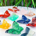 New Arrival Special Offer Crystal Crafts Different Crystal butterfly Fluorite Golden Healer butterfly Carvings for Decoration