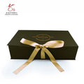 Matte Lamination Rigid Paper Cardboard Gift Packaging  Embossing Ribbon Wedding Dress