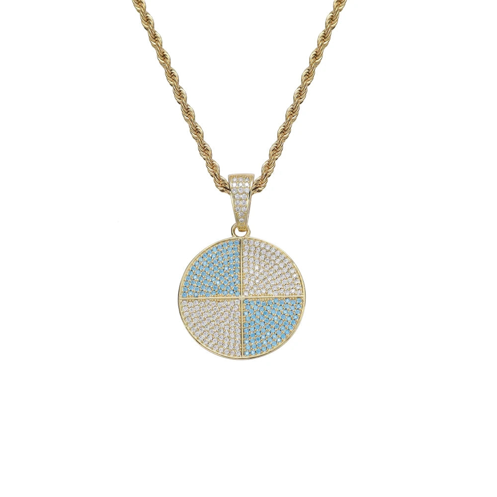 CN387 Hip Hop Pendant Micro Pave with CZ Stones Necklace Men Gift Jewelry