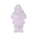 HZ Christmas Hot Carving Rose Quartz Crystal Santa Carvings Home Decorations Christmas Gifts