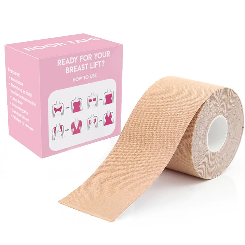 Boob Tape for Large Breasts Self-Adhesive Strapless Boob Tapes