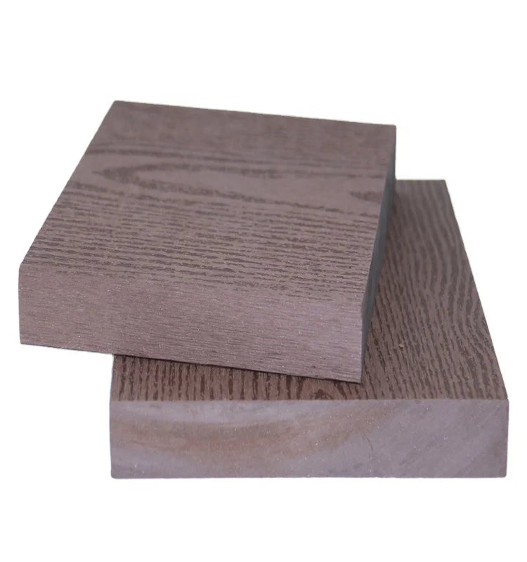150X23mm Modern Easy-installation Anti-Slip Waterproof No Cracking No Warp WPC Deep Embossing Solid Decking Garden Outdoor