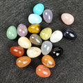 DIY Wholesale Natural Quartz Egg Shape Stone Sets Box Egg Crystal Healing Stone Set for Gift