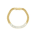 New Luxury 18K Gold Plated Stainless Steel Bracelet Niche Light Stitching with Geometric Niche Trendy Strand Bracelets