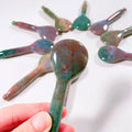 Hongzhuo Spoon Shape Indian Agate Guasha Natural Jade Gua Sha