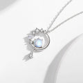 Cute Sterling Silver Necklace Moonstone Zircon Ins Popular Ladies Party Finish Necklace