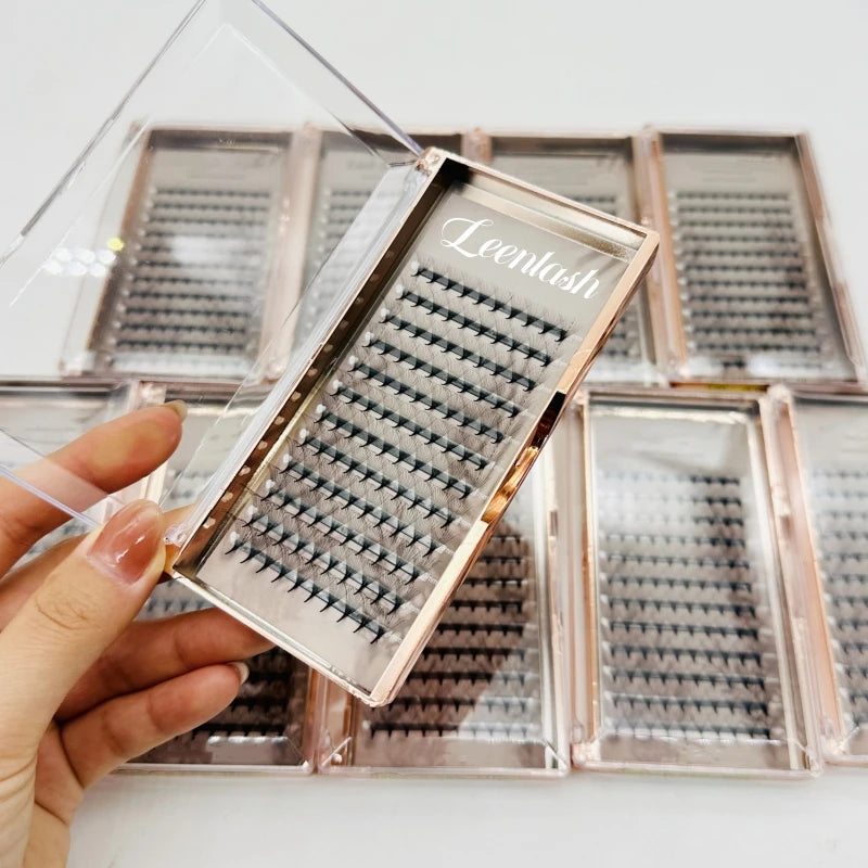 Professional Korean Pre Made Fan Eyelashes Short Stem Lashes 3d 10d Premade Volume Fans Eyelash Extensions