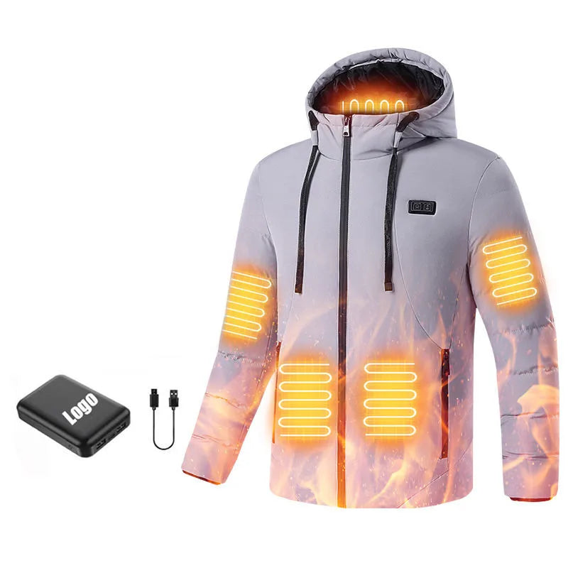 OEM 2024 Wholesale Winter Warm Coat Waterproof Hunting Rechargeable Battery Heated Jacket