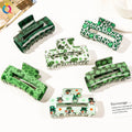 QIYUE Irish St. Parker's Day Hair Clips Premium Hair Clips with Shark Clip Women's Hair Accessories