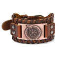 Viking Souvenir Genuine Leather Wristband Unisex Wear Viking Bracelet Norse Amulet Viking Jewelry