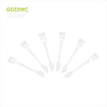 Kitchen Scraper 2-in-1 PP Plastic Cheese Slicing Knife & Spatula with Nylon Brush White Modern Design 235mm GDZXWC