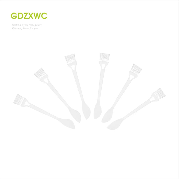 Kitchen Scraper 2-in-1 PP Plastic Cheese Slicing Knife & Spatula with Nylon Brush White Modern Design 235mm GDZXWC