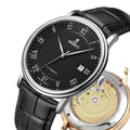 PT5000 Automatic Movement 5ATM Waterproof Leather Strap Custom Watch Logo Stainless Steel Mechanical Watch For Men