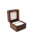 FORTE Manufacturer in Stock Luxury Wooden Jewelry Box Custom Logo Couple Ring Box Jewelry Packaging Box With Laser Logo