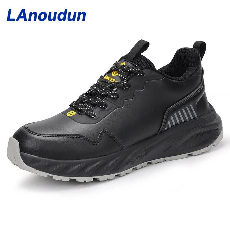LAnoudun Sports Safety Shoes Solid MD Outsole Non-slip SRA Anti-static ESD Safety Shoes