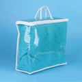 PVC Transparent Wholesale Foldable Quilt Bag for Clothing Blankets Comforter Underbed Waterproof Dust Storage Bags with Zipper