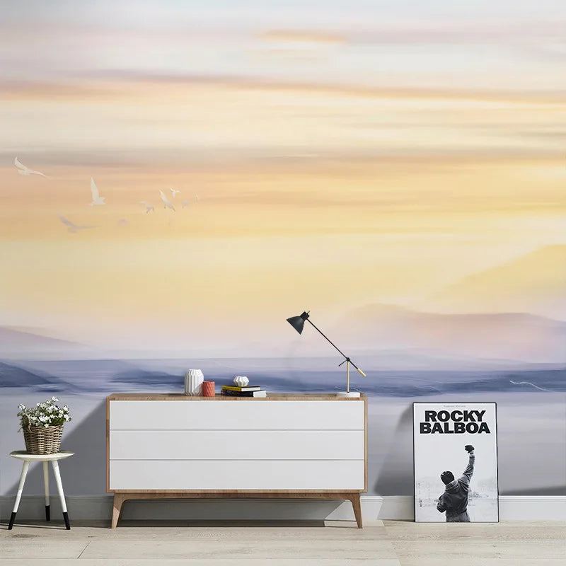 Nordic Abstract Bird Scenery Hotel Apartment Wall Covering Mural Living Room 3d Tv Background Wall Wallpaper Simple Modern Mural