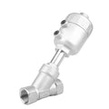 Pneumatic Threaded Angle Seat Valve Proportional Control Valve With Steel Actuator