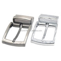 Stock Supply High Quality 35mm Zinc Alloy Brush Shiny Nickel Bag Pin Belt Buckle for Genuine Leather