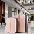 Factory New Design Durable PC Fabric Large Capacity Boarding Suitcase Lightweight Portable Travel Luggage Spinner Zipper Airport
