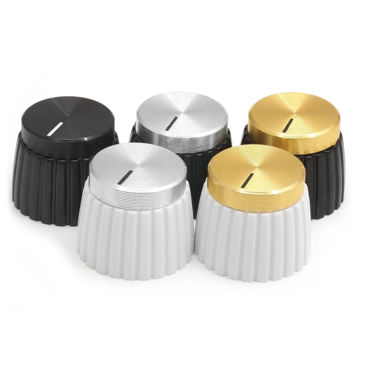 Aluminum Marshall Style Guitar Amplifier Replacement Knob with Set Screw