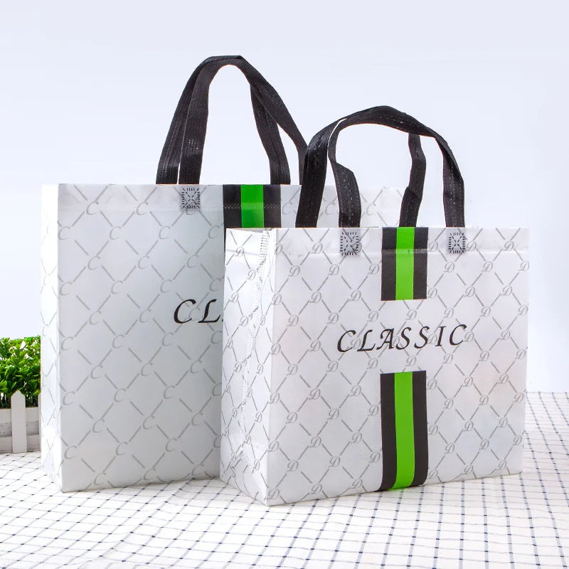 Promotion Eco-friendly Printed Folding Recycled Lamination Full Color Printed pp Non Woven Shopping Bag