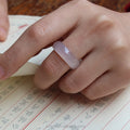 Certified Natural Agate Chalcedony Ice Glutinous Ring Men and Women Ring Jade Jewelry Couple Chalcedony Ring Wholesale