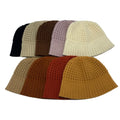 Autumn Winter Girls Fisherman Hat Crochet Warm Wool Knit Bucket Hat