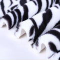 Comfortable Super Soft 100% Polyester Animal Print Fleece Rabbit Plush Faux Fur Fabric for Sleepwear Garment Girls Winter