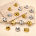 Trendy Hot Selling Italian Minimalist Round Geometric Tarnish Free Stainless Earings Wholesale Bulk Ladies Accessories Jewelry