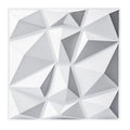 Diamond White 3D Wall Panel Geometrical Marble Alternative PVC Decor Panel PVC Boards