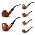 MUXIANG Solid Wood Portable Creative Cheap Price Standard Style Pearwood Smoking Pipe