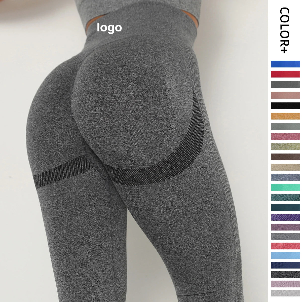 Hot Sale Women Tiktok High Waisted Yoga Pants Workout Scrunch Leggins Butt Lifting Seamless Leggings