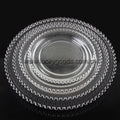 LCK007 Transparent Wholesale Wedding Party Wedding Plate Glass Under Plates