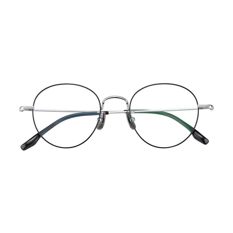 Japan Vintage Pure Titanium Round Glasses Men Women Myopia Optical Prescription Eyeglasses Frames Eyewear Oculos