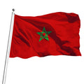 All Color Flying Customized National Advertising Football Team Flag 3x5ft Trade Show Morocco Flag