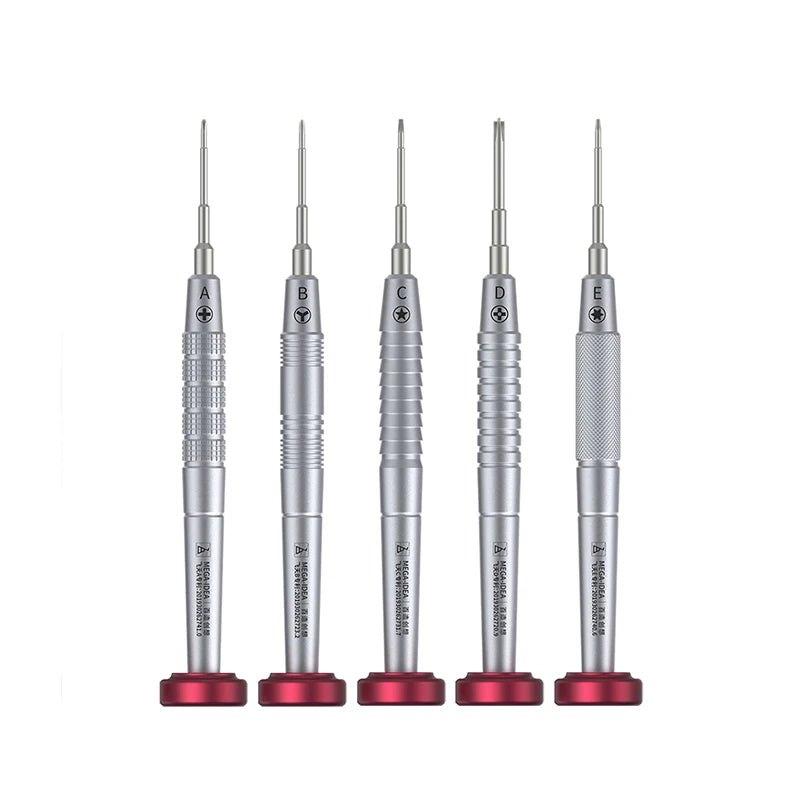 Qianli 2D Screwdriver Set Convex Cross Pentalobe Opening Tools Torx T2 Y0.6 DIY Grade OEM for Electronics Phone Repair