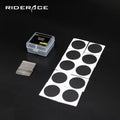 RIDERACE 10 Pcs Glueless Chip Patches Bicycle Inner Tire Repair Kit Mountain Bike Tyre Tire Repair Tools Piece Thin Road Bike