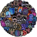 50Pcs Anime Neon Mix Package Stickers Decorative Label for Luggage Laptop Guitar Notebook Skateboard PVC Waterproof Sticker