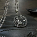 Gothic Medusa Snake Head Gorgon Pendant Men Unisex Stainless Steel Viking Fashion 3D Animal Necklace Jewelry