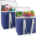 Hot Sales Large Capacity Wholesale Foldable Cooling Bags Reusable Polyester Insulated Cooler Bag