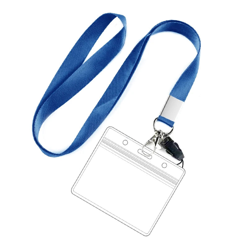 Waterproof Transparent Universal Id  Card Protector Student Id Card Holder Badge With  Lanyard