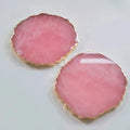 Huiying New Product Wholesale Rose Quartz Colourful Stone Tray Slice Stand Holder Slice Polish for Slice Accessories Dish