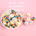 Mini Simulation Colorful Rainbow Little Umbrella Flatback Resin Charms Cabochon for Slime Kid DIY Mobile Phone Hairclip Keychain