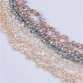 Factory Price 5-6mm Top Hole Freshwater Pearl White Color Baroque Pearl Strands