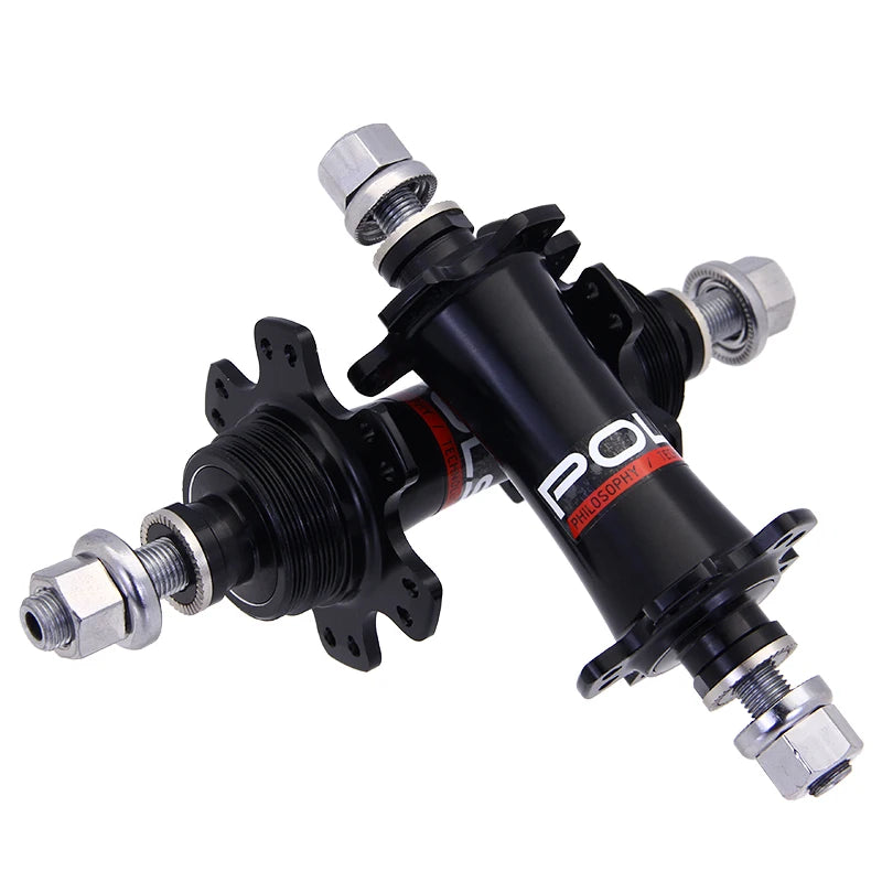 FH005 POLSO HUB 4 Bearing HUB 20/24H F9mm R10mm Steel Axle Fixed Gear Bike Tack Bike HUB
