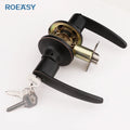 Roeasy American Standard Cerradura De Pomo Chapa Double Sided Washroom Bathroom Tubular Lever Knob Lock Door Lock