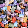 Factory Price Wholesale Natural Healing Hand Carved Mix Material Colors Crystal Bunny Rabbit Carvings Crystal Gifts for Friends
